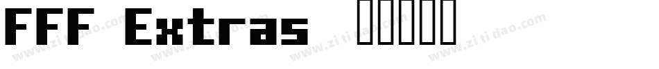 FFF Extras字体转换